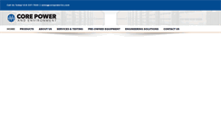 Desktop Screenshot of corepowerinc.com