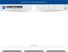Tablet Screenshot of corepowerinc.com